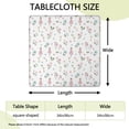 thumbnail image 2 of Princess Unicorn Flower Pattern Square Fitted Tablecloth with Elastic Edge,Square Table Cover,Washable Elastic Table Cover for Home Kitchen Party Decor 34"x34", 2 of 6
