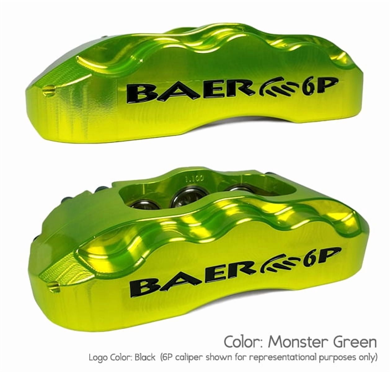 Baer Brakes 4401005MG 13.5" Pro Front Brake Kit, Monster Green, SDZ