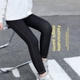 thumbnail image 4 of GYRATEDREAM Girls Leggings High Waisted Kids Compression Yoga Pants Stretch Running Dance Tights for Teen School Workout for 7-8Y Black, 4 of 6