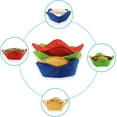 thumbnail image 4 of 4 Pack Bowl Huggers, Heat Resistant Bowl Holders for Hot Food Kitchen Gadgets Safe Bowl Pot Holder Maintain Food Warm for Heat Soup, Food, Meals, Microwave Safe, 4 of 7