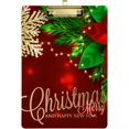 thumbnail image 2 of FMSHPON Christmas Holly Flower Leaves Snowflake Clipboard Hardboard Wood Nursing Clip Board and Pull for Standard A4 Letter 13x9 inches, 2 of 5