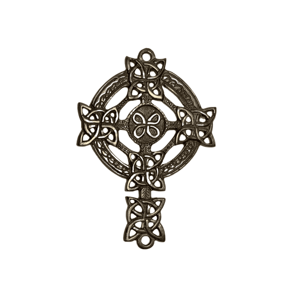 Wind Chime - 36in Cross/Celtic - Silver Tube