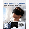 thumbnail image 2 of FACEMOON Memory Foam Weighted Eye Mask Soft Adjustable Zero Pressure Design Sleep Eye Mask for Sleep Support with Storage Bag, 2 Pack, 2 of 7