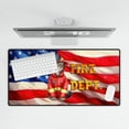 thumbnail image 4 of Firefighter American Shorthair Hero Rescue Fire Dept Fireman USA Flag Desk Mat Full Keyboard Mouse Pad Cat Lover Kitten Owner Gifts Large Mousepad - 02026, 4 of 5