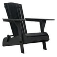 thumbnail image 4 of SAFAVIEH Breetel Outdoor Chairs w/ Wine Glass Holder, Black, Set of 2, 4 of 11