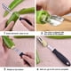 thumbnail image 3 of Descorazonador De Chiles Jalapeños Fiotok Herramienta De Cocina Removedora De Descorazonadores De Chiles De Acero Inoxidable Con Rebanada Dentada Y Mango De Goma Quita Fácilmente Semillas O Corta La P, 3 of 5