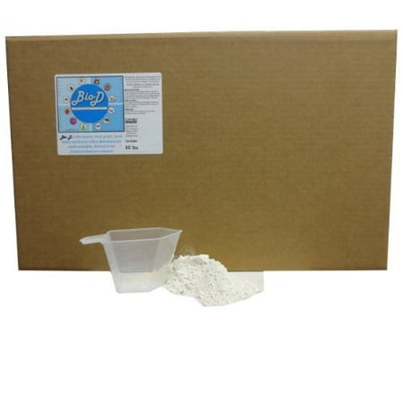 - Ginesis BioD Diatomaceous Earth, Food Grade, OMRI Listed. Free Measuring Cup, Box Package (30Lbs Box)