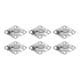 thumbnail image 1 of Ganchos de placa de ojo de diamante de acero inoxidable para uso en pared/marina, 6 piezas, 6 mm/0,24 pulgadas, ideales para la instalación de velas parasol, 1 of 8