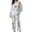 floral light blue, variant on CQXIDFH Pajamas for Women Patterned Long Sleeve Pajama Set Button Down with Pockets Comfy Fall Sleepwear Soft Comfy Pj Sets