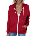 thumbnail image 2 of Women's Lightweight Long Sleeve Sun Protection Jacket with Hood and Front Zipper, 2 of 9