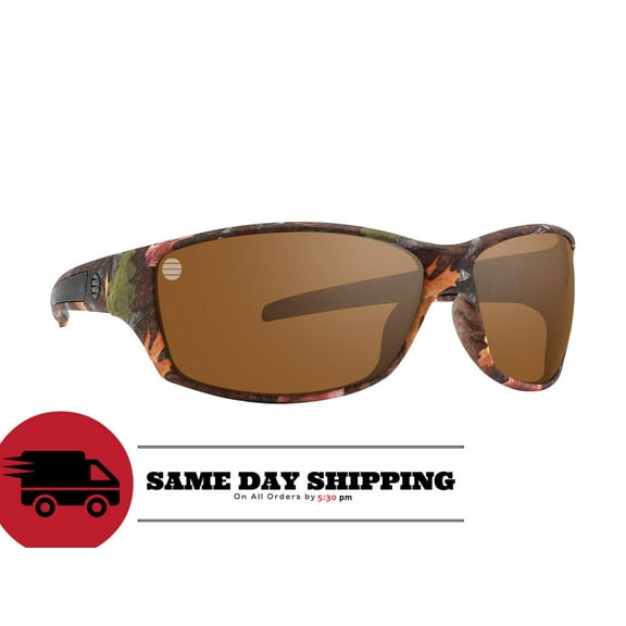 Men Polarized Camouflage Sunglasses for Fishing and Hunting, Camo Colored Lenses
