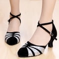 thumbnail image 5 of XIHAHA-zapatos de baile latino profesional para mujer, calzado de tacón alto para verano, zapatos de baile de salón de Tango, talla grande 34-41, 5 of 5