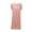 Pink, variant on Ohufall Women's Modal Short Sleeve Nightgown Fashion Casual Solid Color V-Neck Cotton Sleepshirt Loose and Comfortable Pleated Nightshirt