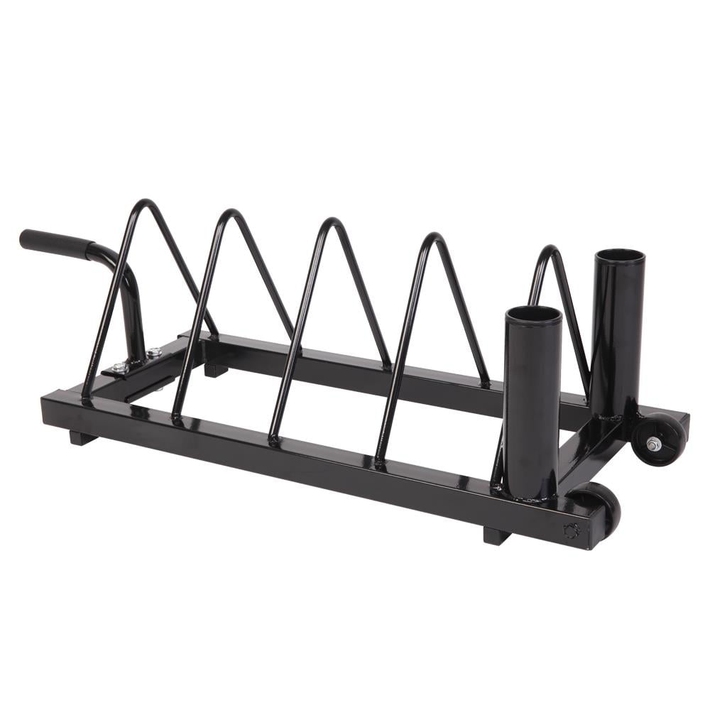 Details about    Horizontal Barbell Bumper Plate Rack Holder Olympic Bar Storage Plate Weight 