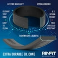 thumbnail image 4 of Rinfit Silicone Rings for Women & Men - Couple Sets Rubber Wedding Bands - 4Love & Diamond Round, 4 of 9