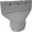 Grey, variant on Flat Air Conditioner Exhaust Hose Adapter for Window and Roof Ventilation Systems with Secure Water Pipe Connection