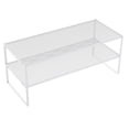 thumbnail image 4 of Tachiuwa Computer Stand Storage Organizer Practical for Home Bedroom Tabletop 2 Layer White, 4 of 9