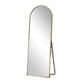 thumbnail image 6 of BEAUTYPEAK Arched Full Length Floor Mirror 59.1"x16" Full Body Standing Mirror,Gold, 6 of 8