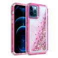 thumbnail image 3 of Kaleidio Case For iPhone 13 Pro (6.1") [Kleer Hybrid] 3-Piece Impact [Drop Protection] Shockproof See-Thru Cover [Pink/Pink Liquid Glitter], 3 of 4