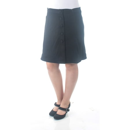 Beaded Charmeuse Skirt - ALFANI Womens Black Beaded Above The Knee A-Line Skirt Size: 10