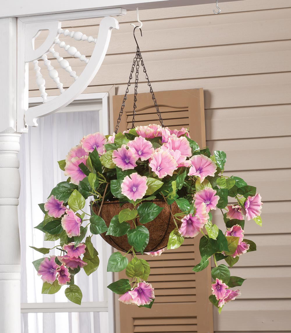 Fully Assembled Petunia Hanging Basket by OakRidgeTM  