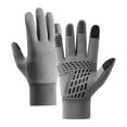 thumbnail image 4 of Guantes de invierno Yuyangstore cómodos con pantalla táctil para motociclismo deportivo Gris M, 4 of 8