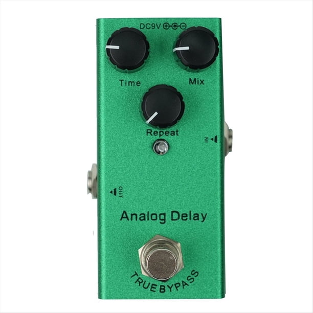 Pedal de Efectos para Guitarra Eléctrica, Mini Pedal de Retardo Analógico, Pedales de Bajo, Retardo Analógico