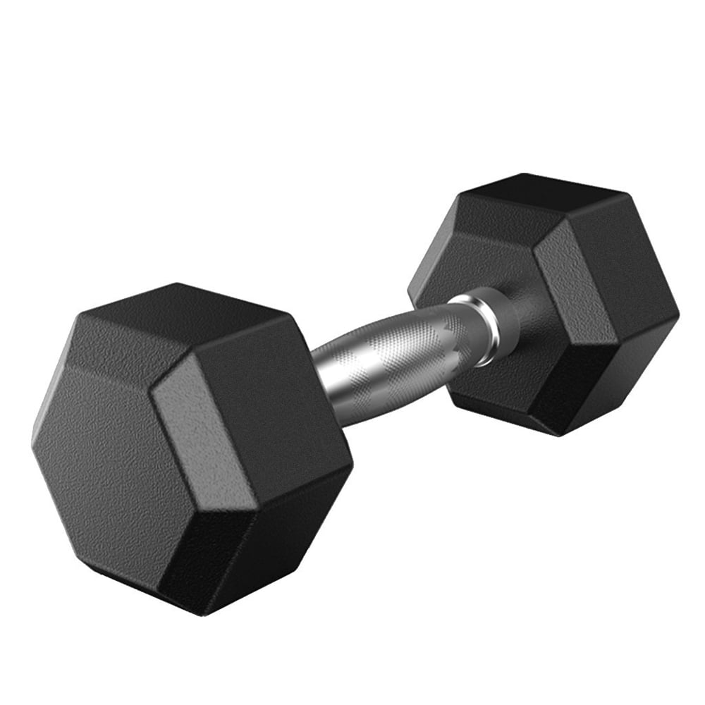 Details about   NEW  COATED RUBBER HEX DUMBBELLS select weight. 