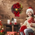 thumbnail image 4 of marioyuzhang Household Pendant,2024 Large Christmas Wreaths For Front Door Artificial Lighted Christmas Wreath With Bow Ribbon Red Christmas Front Door Wreath With Christmas Christmas Garland, 4 of 9