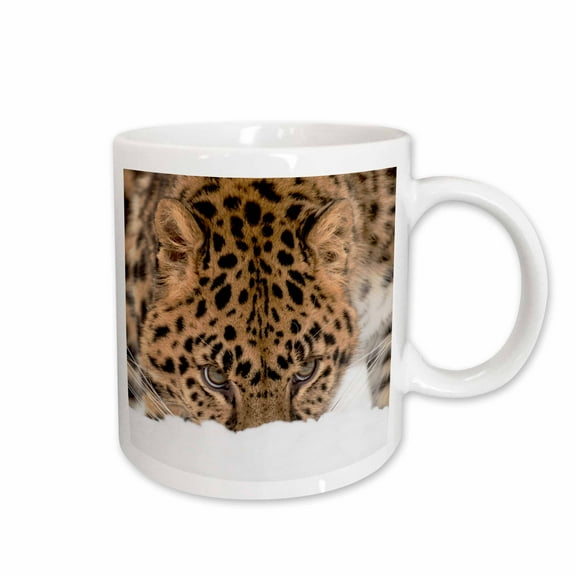 3drose, Amur Leopard in Winter., 11oz Mug