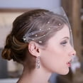 thumbnail image 1 of Wedding Veil Pearls Beading Bridal Veil Birdcage Hair Accessory Wedding Decoration, 1 of 5