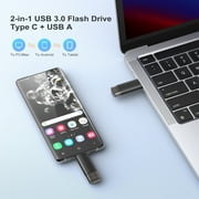 KEXIN 64GB USB 3.0 Flash Drive, OTG Type C Thumb Stick, 2-in-1 Portable Photo Stick for Android Phone and Computers