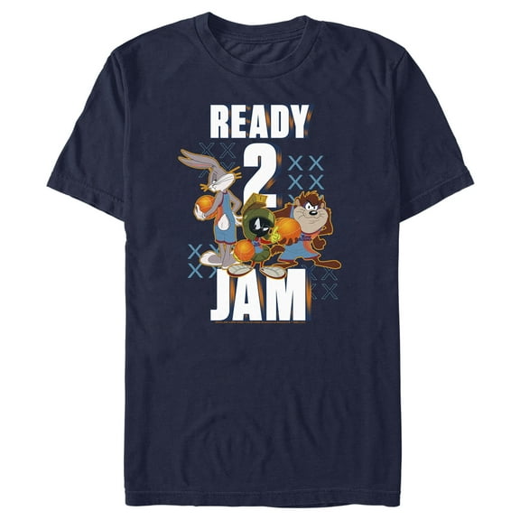 Men's Space Jam: A New Legacy Ready 2 Jam Graphic Tee Navy Blue Small