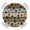 Teal Brown, variant on Blue Sea Turtle Round Fitted Tablecloth with Elastic Edge, Waterproof Table Cloth Table Cover for 55"-60" Tables, Coastal Coral Summer Beach Nautical Tablecloths for Dining Picnic Indoor Outdoor