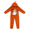 thumbnail image 2 of Halloween Pumpkin Onesie Pajamas, Halloween Cute Ghost Plush Hooded for Adults, Cozy Loungewear for Parties and Movie Nights, Style20#L, 2 of 5