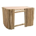 thumbnail image 3 of Wooden Small Pet Hideout Breathable Fence Hamster Hideout Hut with Platform for Rabbit Chinchilla Guinea Pig, 3 of 14