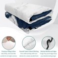 thumbnail image 4 of Queen Quilt Set 90''x96'', Blue Marble Crack Lightweight Bedspread Coverlet Set with 2 Pillow Shams, Modern Abstract Geometric Texture Breathable All Season Quilt Bedding for Bedroom/Guest Room, 4 of 9