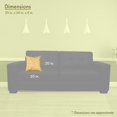 thumbnail image 3 of Majestic Home Goods Indoor Yellow Fusion Large Decorative Throw Pillow 20 in L x 8 in W x 20 in H, 3 of 4
