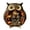 B#119, variant on Halloween Owl Decor LED Night Light Figurine, Vintage Resin Skeleton Couple Statue, Spooky Gothic Tabletop Ornament for Shelf, Bedroom, Party Centerpiece, Eerie Cute Home Accents