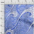 thumbnail image 2 of oneOone Georgette Viscose Medium Blue Fabric Japanese Sewing Craft Projects Fabric Prints By Yard 42 Inch Wide, 2 of 4