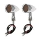 thumbnail image 2 of 2PCS 20-Luz De Rejilla de Vuelta Parrilla Lente Accesorios para Motocicleta Universal Cubierta de la lente de la parrilla de plata shamjiam Pon la luz de cruce, 2 of 8
