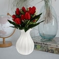 thumbnail image 2 of KAKOWELY 1 precioso ramo de tulipanes decorativo de simulación para el hogar., 2 of 5