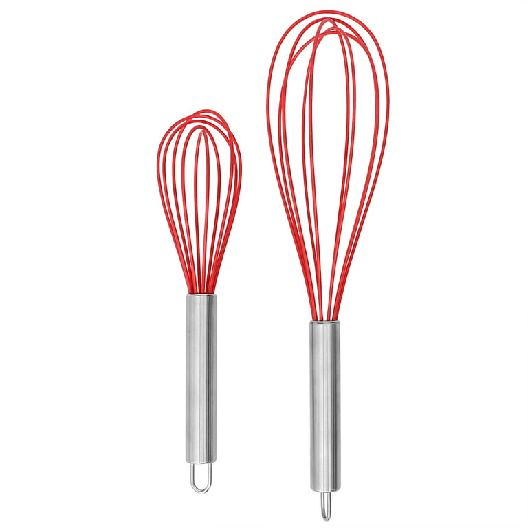 EEKEDO Stainless Steel Whisk, 4 Packs Wire Balloon Whisks Egg Beater,  Thicken Wire & Non-slip Handle Perfect for Cooking, Stirring, Beating and  Blending - Yahoo Shopping