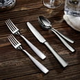 thumbnail image 6 of Premium Louis 4-Piece Fine Spoon Set, 18/10 Stainless Steel, Set of 4, Squared Edge, Dishwasher Safe, Smooth and Solid (7.6" Dinner and Dessert Spoons), 6 of 7
