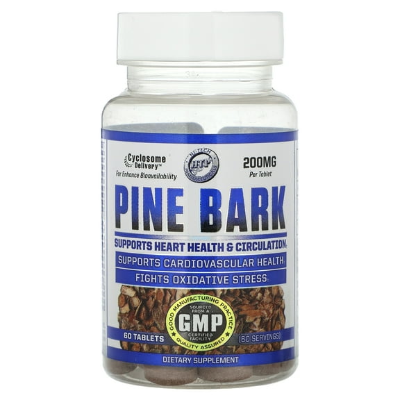 Hi Tech Pharmaceuticals Pine Bark, 200 mg, 60 Tablets