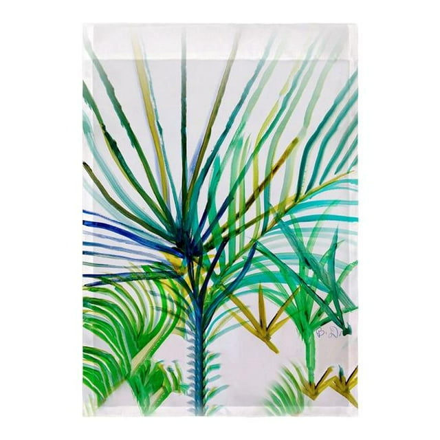 Betsydrake FL1157 Drapeau 12.5 x 18 Po Palmiers à Sarcelle