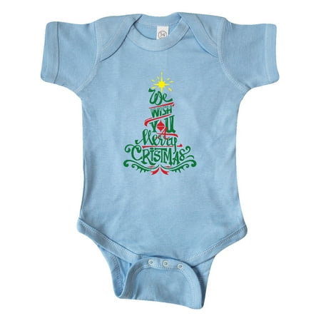 

Inktastic We Wish You A Merry Christmas Gift Baby Boy or Baby Girl Bodysuit