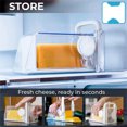 thumbnail image 5 of Yajisi Multifunctional Cheese Cutter, ABS Storage Container with Stainless Steel Blades for Home Kitchen, 8.7 x 5.3 x 5.9 Inches, 5 of 9