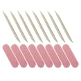 thumbnail image 4 of 100 Sets Manicure Nail Polishing Strip Nail File Manicure Wooden Picks, 4 of 7