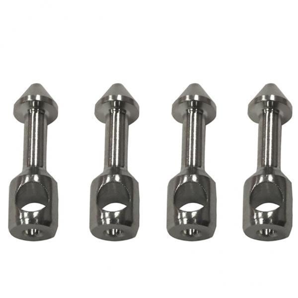 4-6pack 4x Fishing Spear Nail Barbed Accessories Launch , Plata 4 piezas Sunnimix Clavo de horquilla de pesca tipo T
